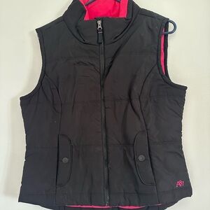 Aeropostale Black Vest with Pink Lining